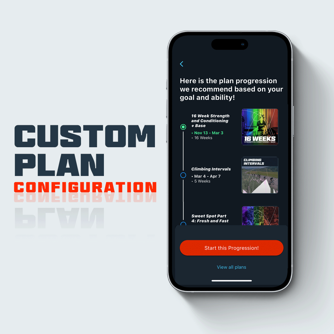 Custom Training Plan Builder