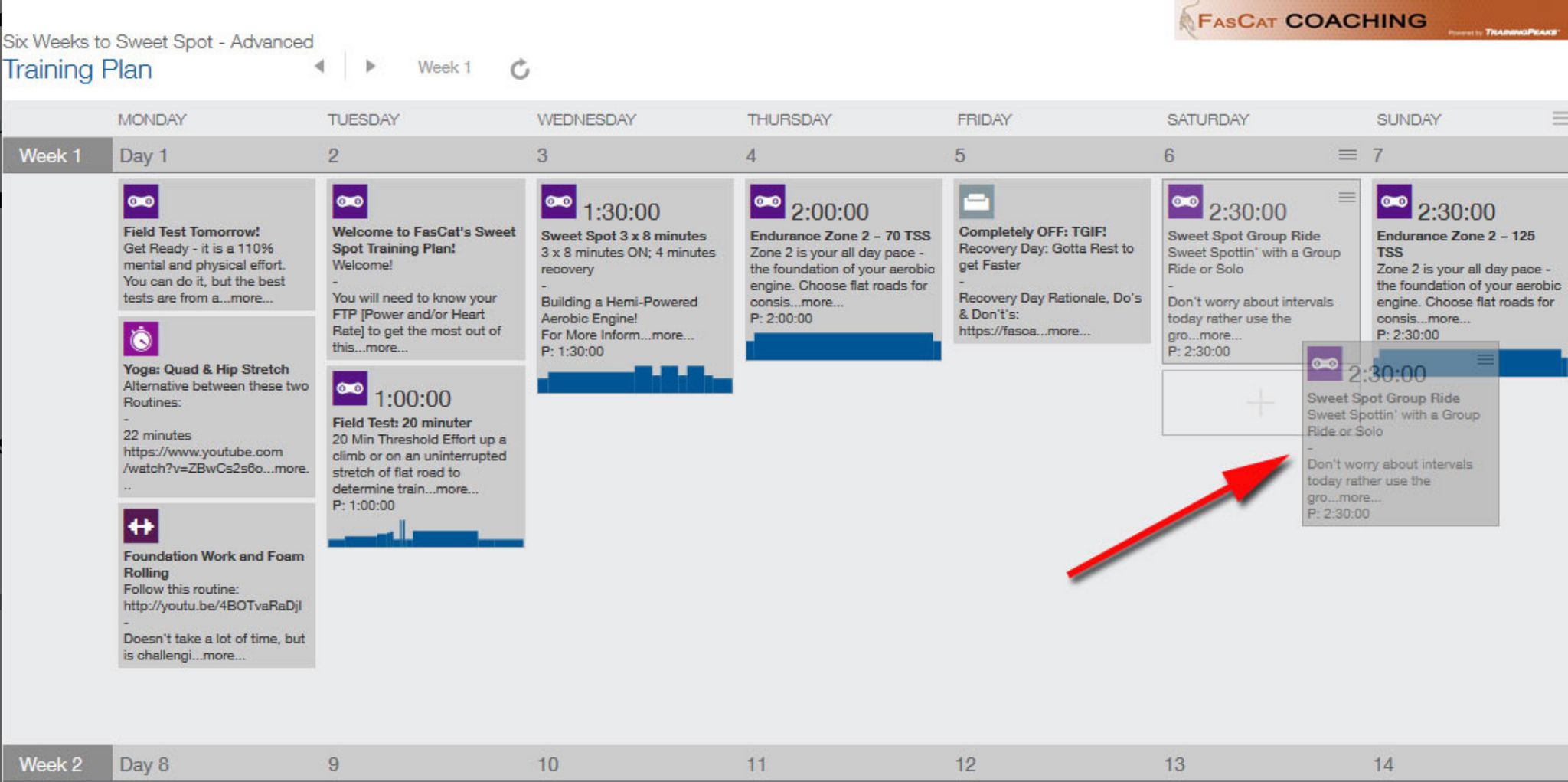 How to Move the Dates of Your FasCat Race Training Plan