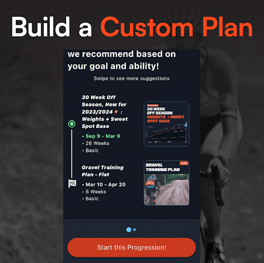 Custom Training Plan Builder