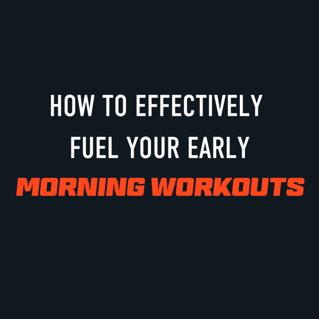 VIDEO: Effective Fueling for Early Morning Workouts